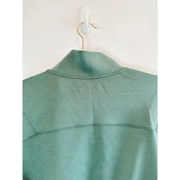 Hollister Gilly Hicks Green Cropped Quarter Zip Pullover size S - Picture 10 of 13